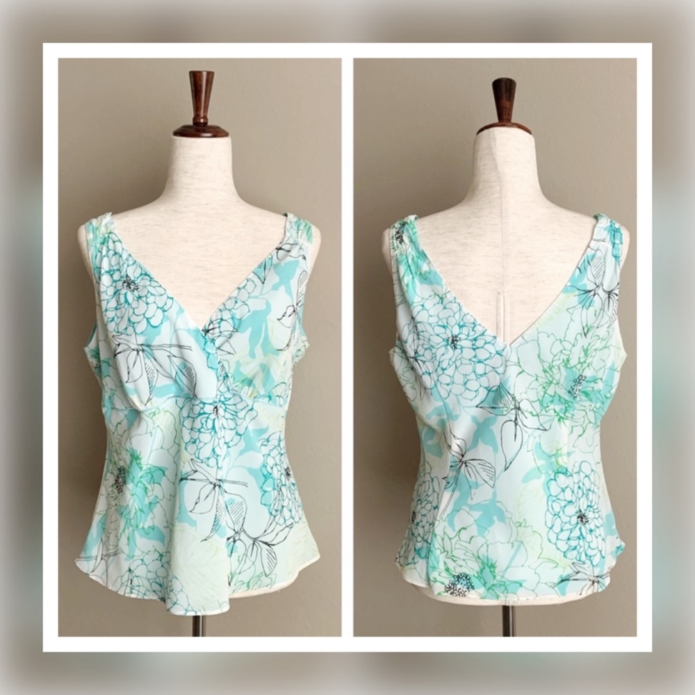 Nine & Company Floral Camisole Tank Shirt 12